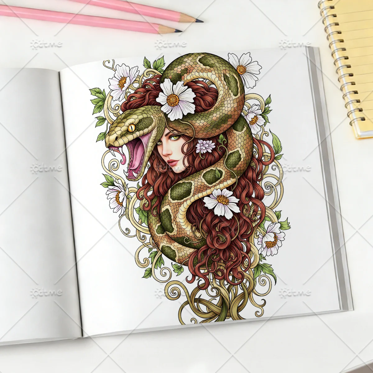 SPIRIT ANIMAL Malbuch für Erwachsene mit einfachen Cartoon-Mustern zur Entspannung, DIY-Mal- und Zeichenkunstbücher – Detail 8