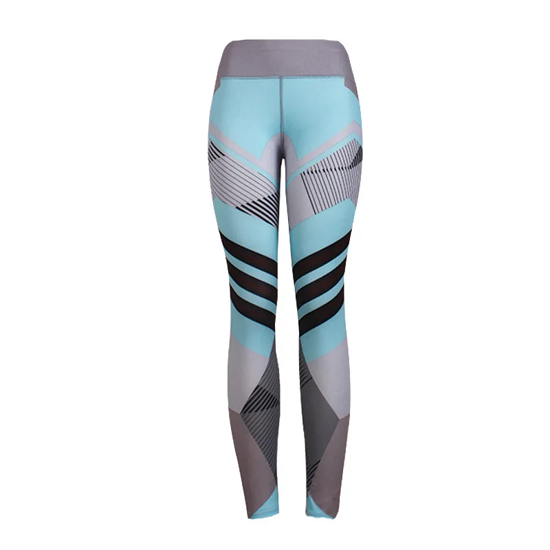 Leggings de Yoga para mujer, pantalones deportivos de entrenamiento sin costuras, Leggings de Yoga ajustados con estampado geométrico, 2023