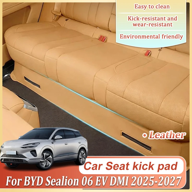 

Для BYD Sealion 06 EV DMI 2025 2026 2027: Защитные накладки от грязи и царапин из кожи для задних сидений, аксессуары для интерьера