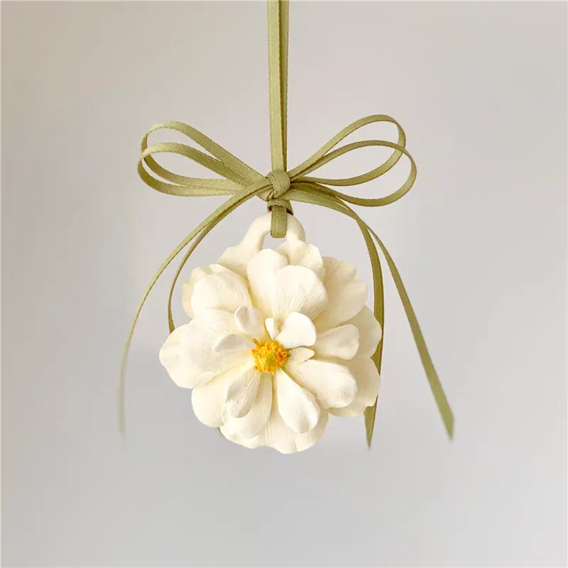 3D Flower Shape Aromatherapy Plaster Pendant Silicone Mold DIY Gypsum Crafts Scented Candle Decoration Molds