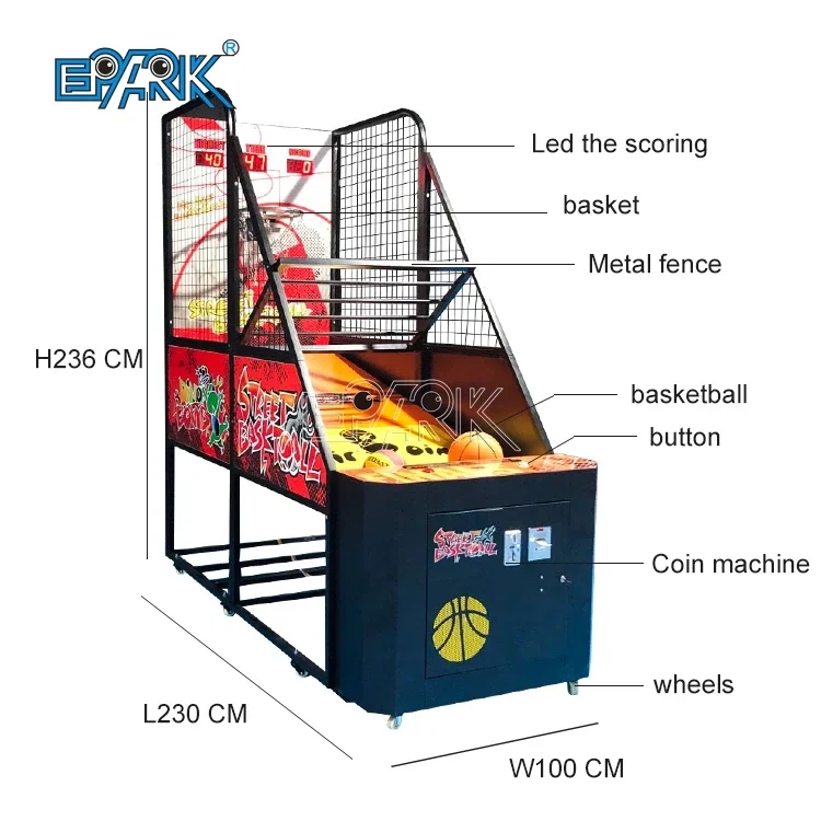 Indoor home sport equipment basketball hoop shot ball game machine electronic machine