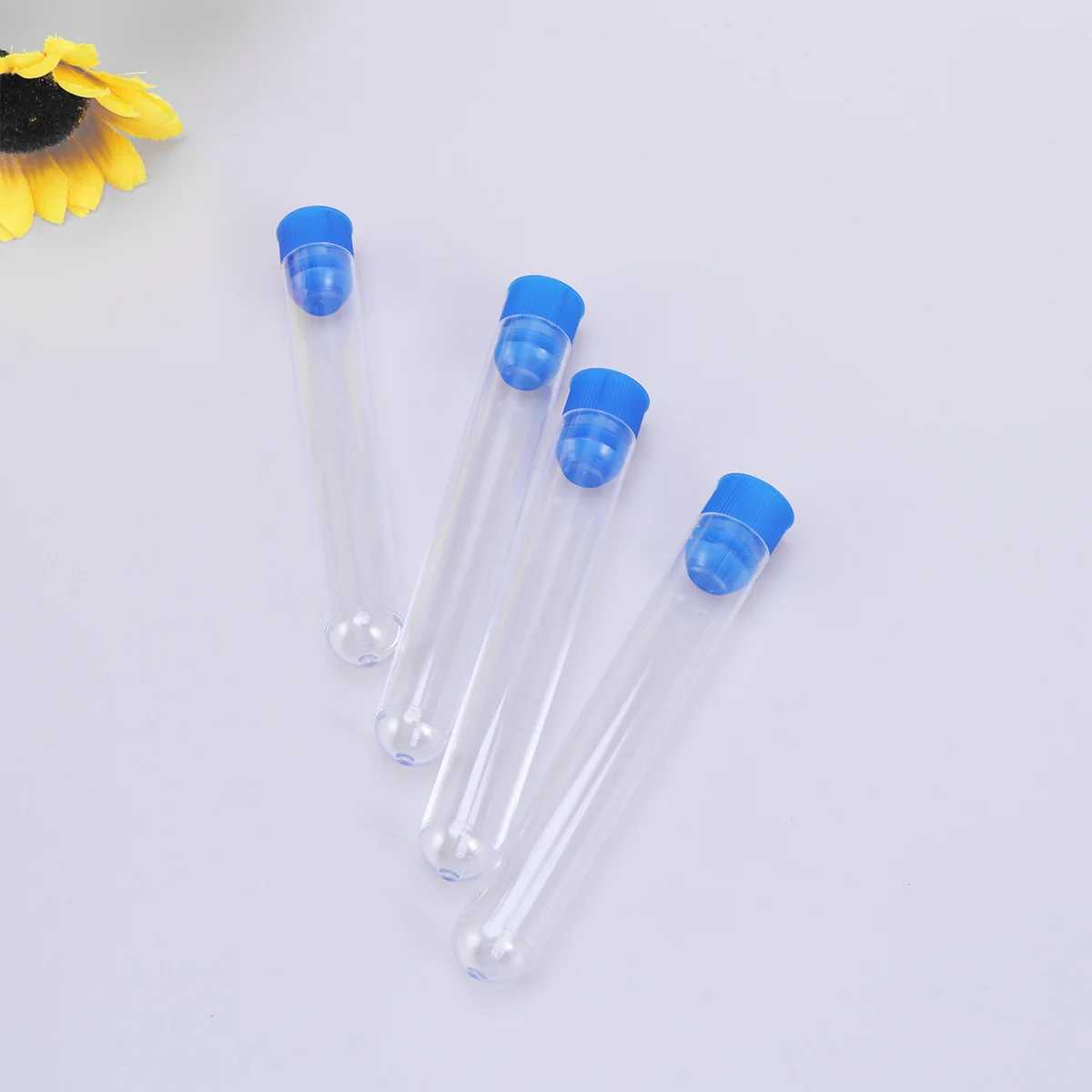 

12 pcs 16X150Mm Plastic Test Tube Clear Small Bottles For Lotion Sample Storage Leakproof Travel Container Bpa