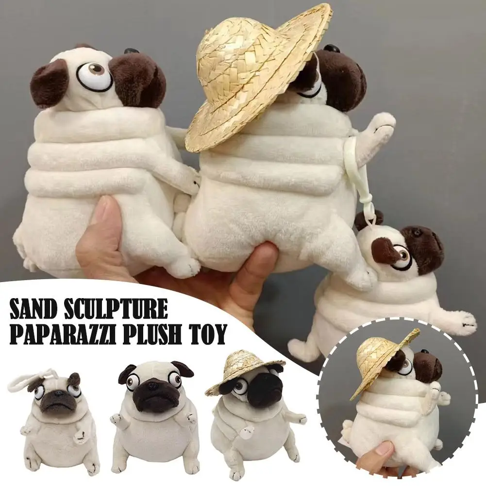 Kawaii Plüschtiere Hund der Elf Fett Mops sitzen Mops Hunde Spielzeug weiche ausgestopfte Puppen für Kinder Geburtstags geschenk Puppen y1y7