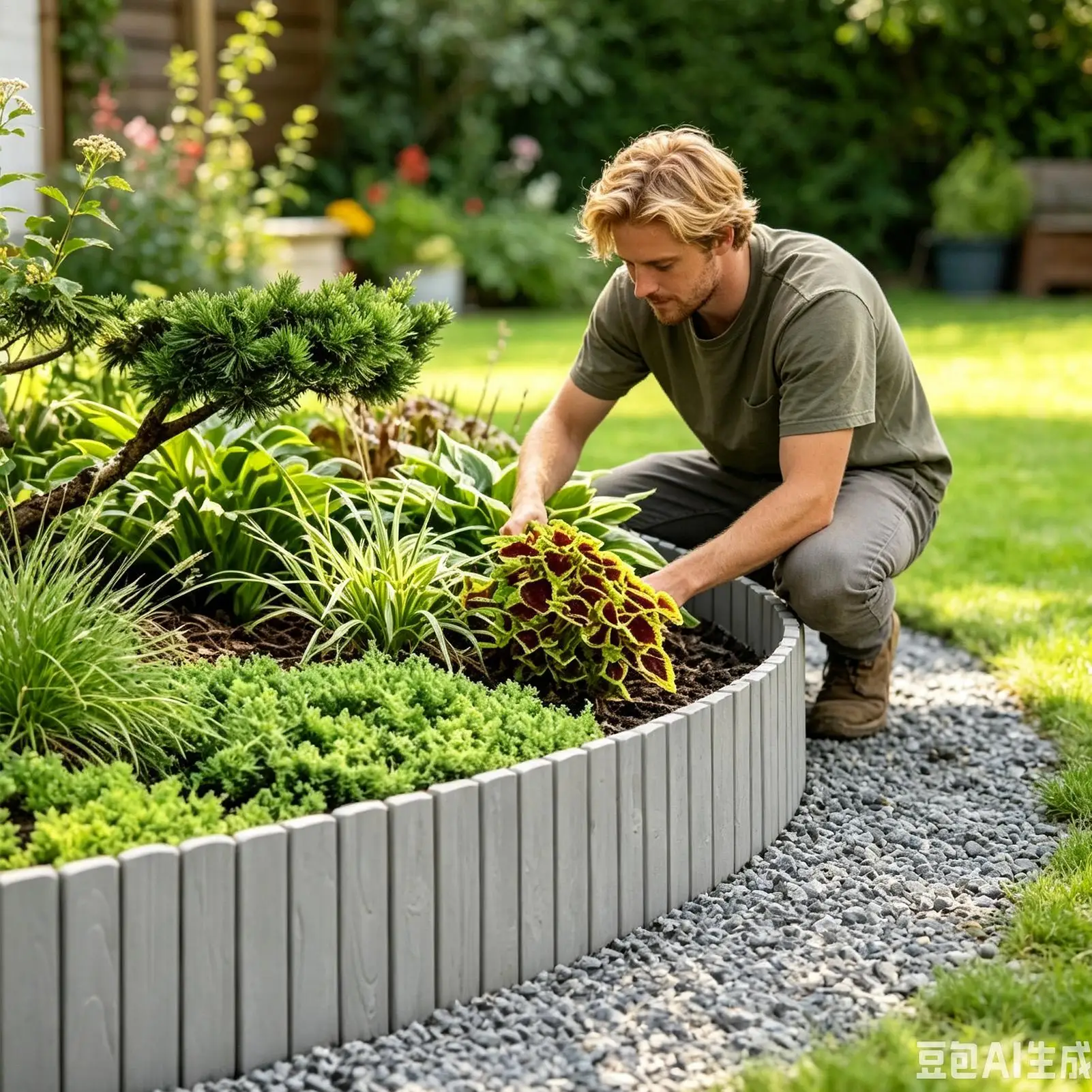 Garden Picket Fence 10 Pieces Short Decorative Fence Landscape Edging Border For Retaining Outdoor Landscape Yard Plant Beds