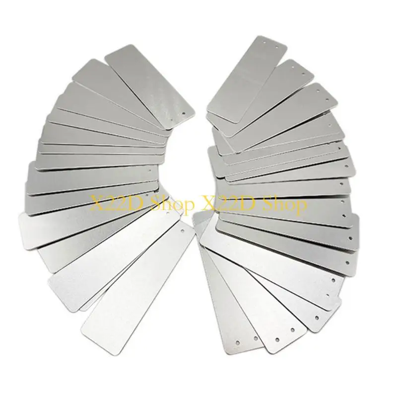 

X22d 100pcs Металлические растительные растительные метки алюминиевые заводы с металлической проволокой с двусторонней спинкой