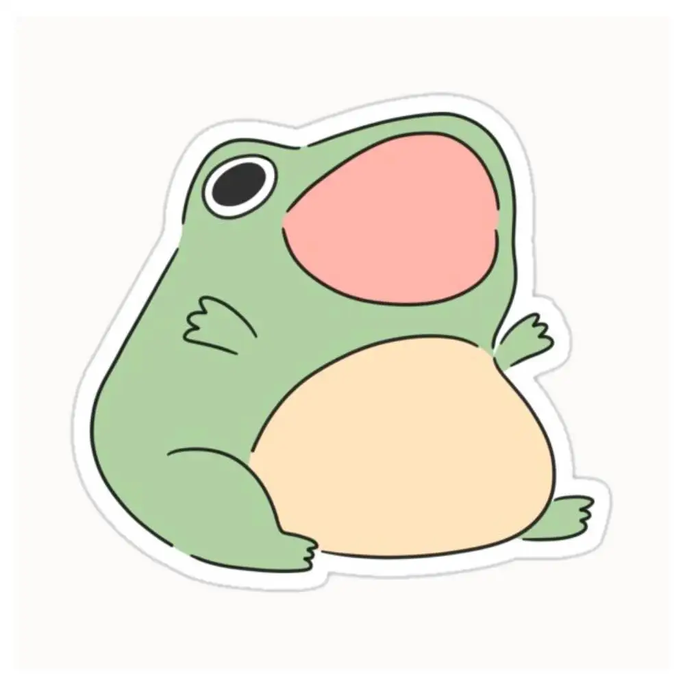 Screaming Froggy Waterproof Stickers For Decorating Car Windows Motorcycles And Computers.