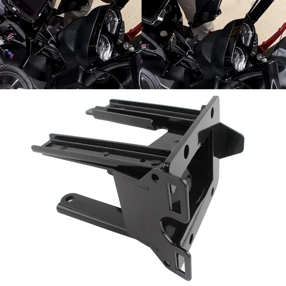 Motorcycle Accessories Front Fairing Support Mount Bracket Black Fit For Harley Touring Road Glide Ultra Special FLTRX 2015-2024