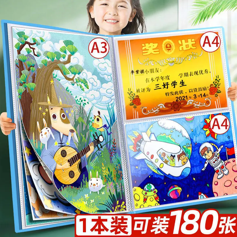 Collection A2/A3/A4 Album Storage 4k Drawing Works Sketching Sorting Award file organizer expanding file folder ordners a4