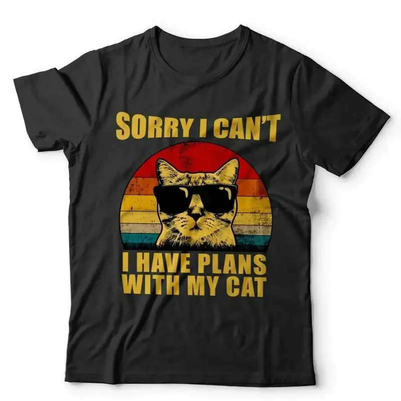 Sorry I Can'T Have Plans With My Cat T Shirt Pets