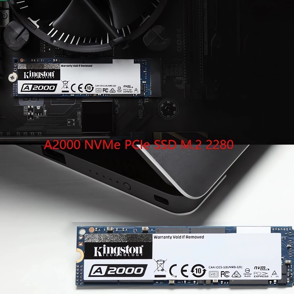 Kingston SSD NVMe PCIe M.2 2280, PC 노트북 데스크탑용 내장 솔리드 스테이트 드라이브 하드 디스크, 250GB, 500GB, 1TB