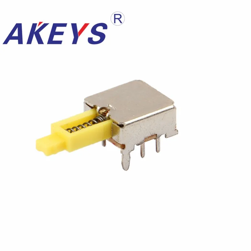 10PCS PS-22E02/E50 Factory direct 2P2T Side sliding switch Push Button Power Switch