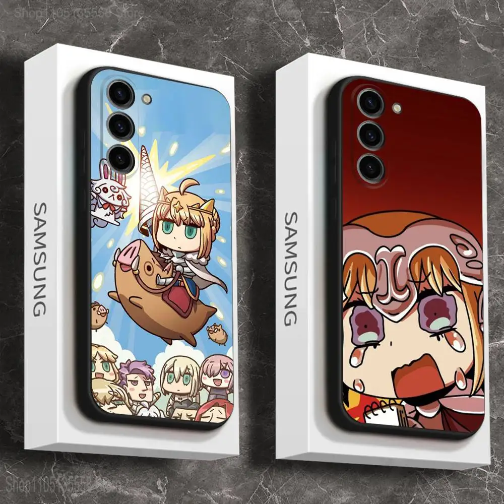 

Game F-Fate Grand Phone Case For Samsung Galaxy A 91,80,73,72,71,53,52,51,22,5G Shockproof Soft Black Cover