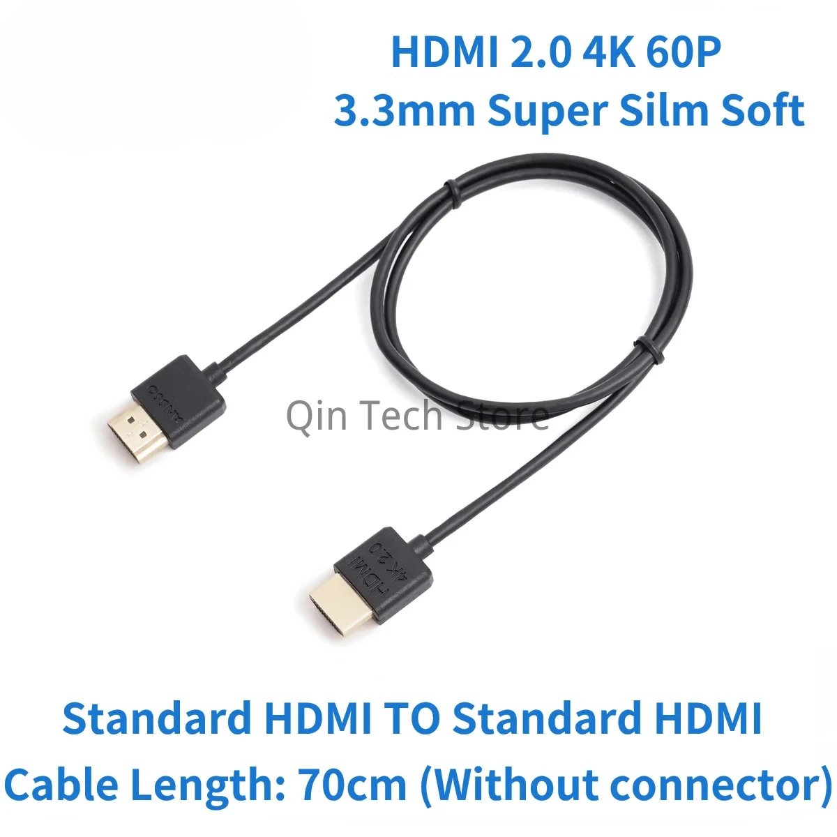 3.3Mm Siêu Silm Mềm Cáp HDMI Cho GH5 BMPCC 4K PS4 C700 C200 Atomos NinjaV