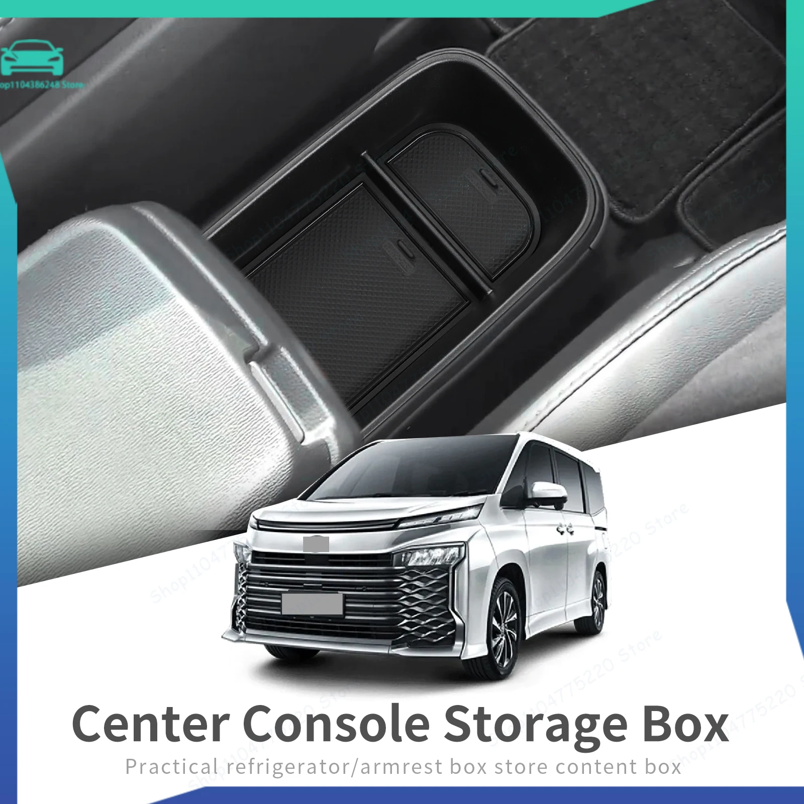 For Toyota NOAH Voxy 90 Series 2022-2024 Car Center Console Armrest Storage Box Tray Organizer Accessories Tidying