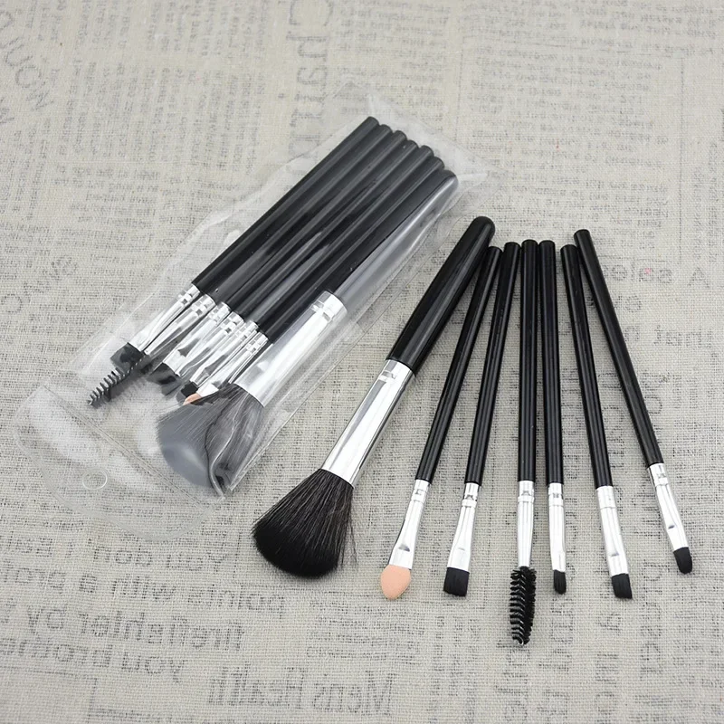 7 pezzi/set pennelli per trucco professionale cipria in polvere ombretto fondotinta fard labbra sopracciglio pennelli per trucco strumento cosmetico