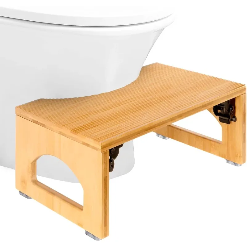 Wooden potty, poo step stool, toilet squat stool, bamboo toilet stool