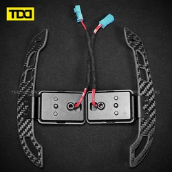 TDD Magnetic Carbon Fiber Paddle Shifters For Toyota Supra A90 A91 2019 2020 2021 2022 2023 2024 Steering Wheel Shift Paddle