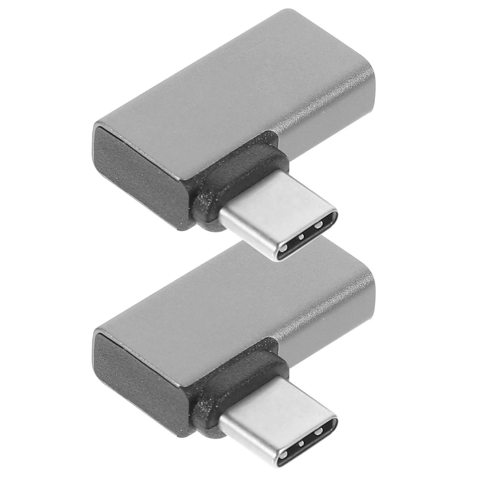 2Pcs USB C 90 Degree Adapter Type-C Male to Female Right Angle Connector for Computer Laptop Monitor Projector 8K Display