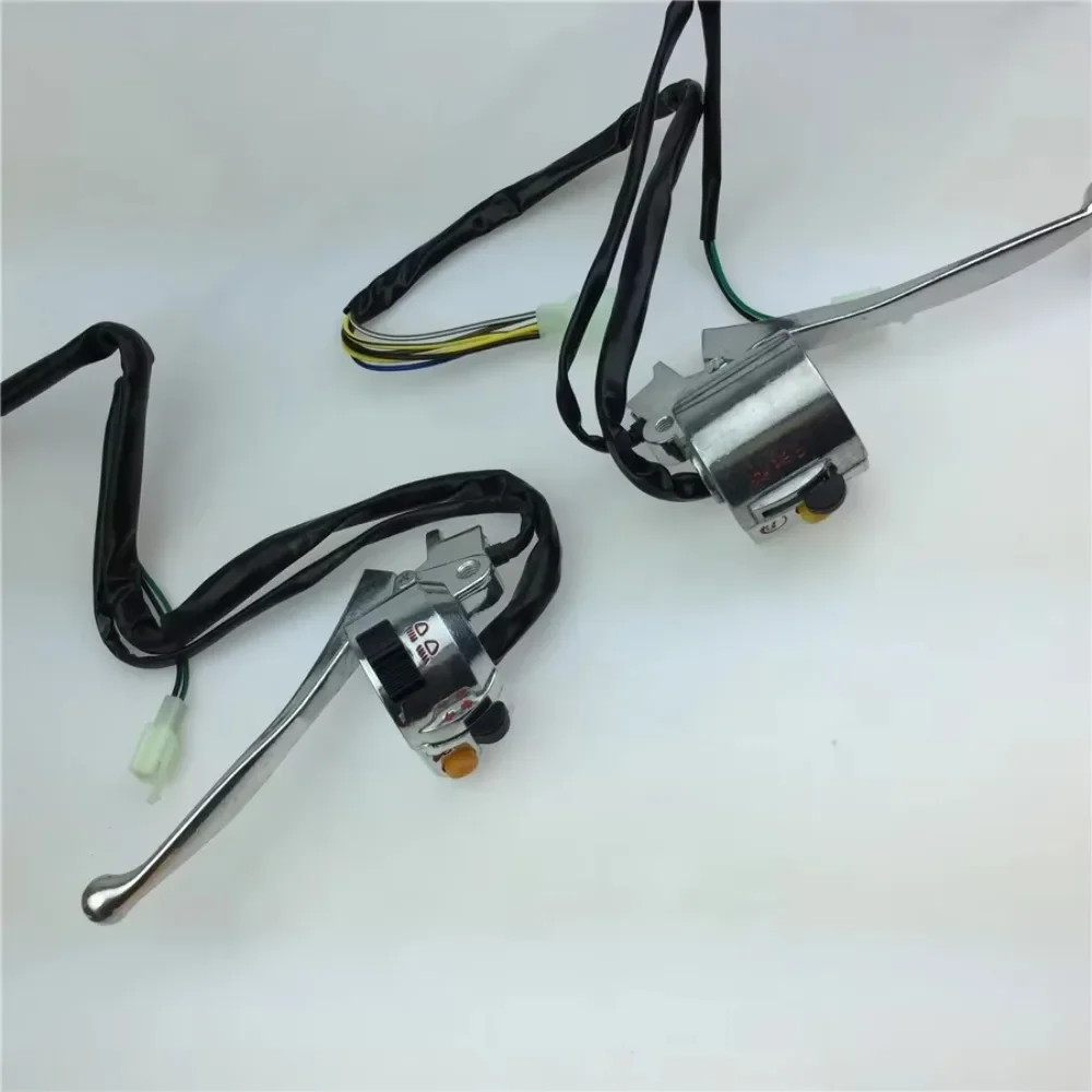 

1pair Black/White for Jialing JH70 Motorcycle Electric Vehicle Brake Parts Booster Brake Switch Seat Assembly