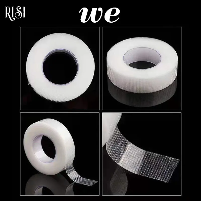 RISI 5Pcs/Bag Eyelash Extension Lint Free Eye Pads Prevent Allergy Tape Paper For Eyelash Patch Under Eye Pads Patch