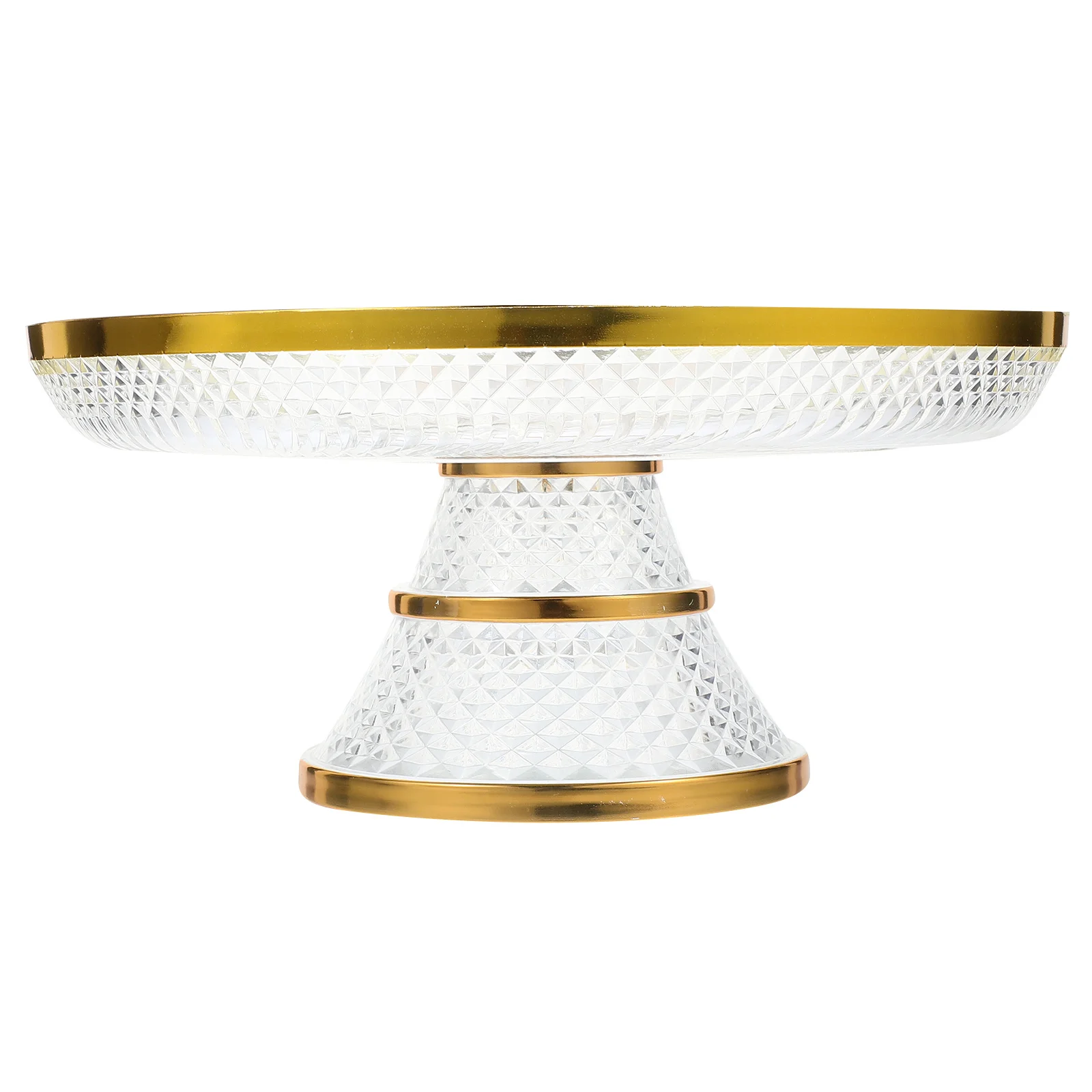 

High Base Snacks Tray Acrylic Cake Stand Delicate Craft Versatile Use for Fruits Nuts Candies Great Gift Choice for Friends