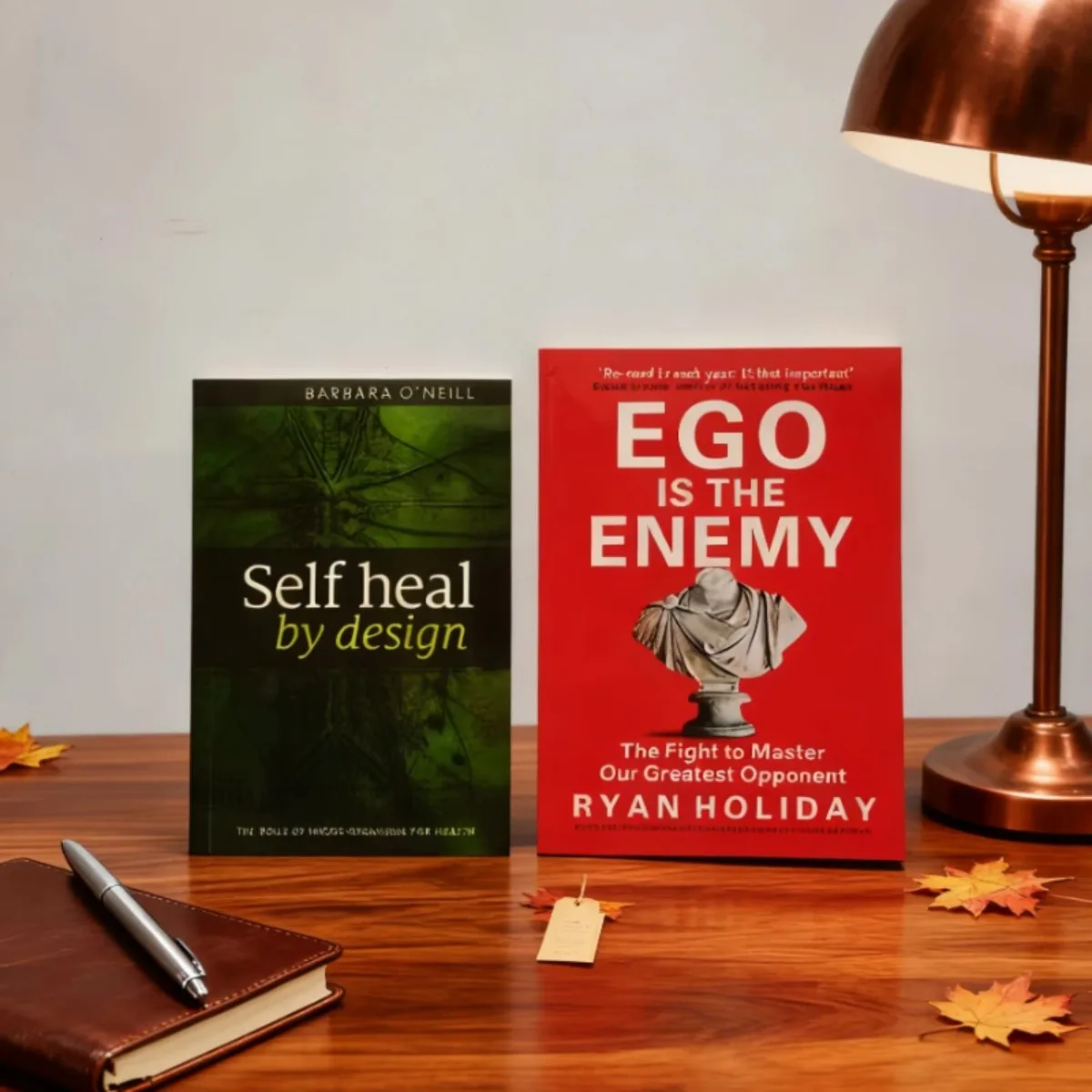 مجموعة كتبان - 《الشفاء الذاتي بالتصميم》+《Ego Is The Enemy》Dissolve Ego & Design Healing - الطريق إلى الطاقة والأصيلة بالجملة