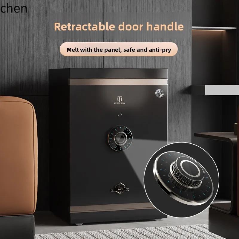 

HTT Safe SSS80CM Home Office WiFi Safe Fingerprint Password Anti-theft All-steel Clip