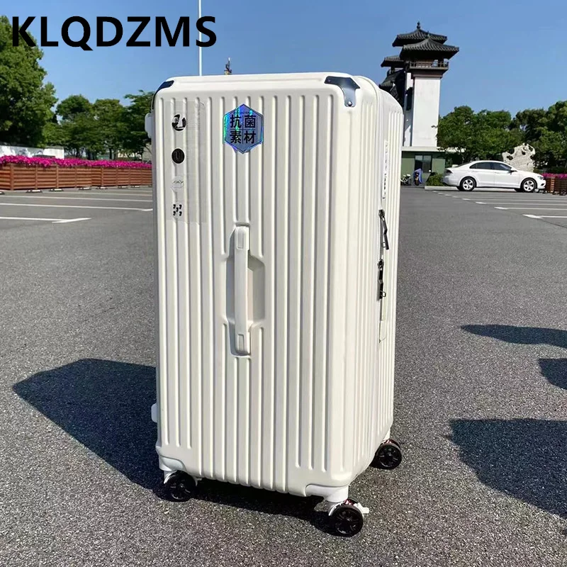 Imagem -04 - Klqdzms-mala de Bagagem para Homens e Mulheres Rolling Trolley Case Grande Capacidade Moda Pacote de Senha 22 24 26 28 30 32 34 Novo pc