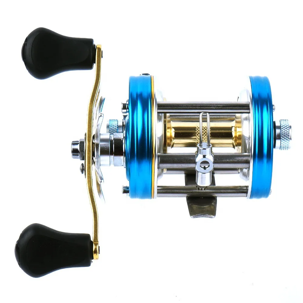 Drum wheel micro-throwing Luya wheel new all-metal modified anti-explosion line fishing line horse mouth wheel fishing