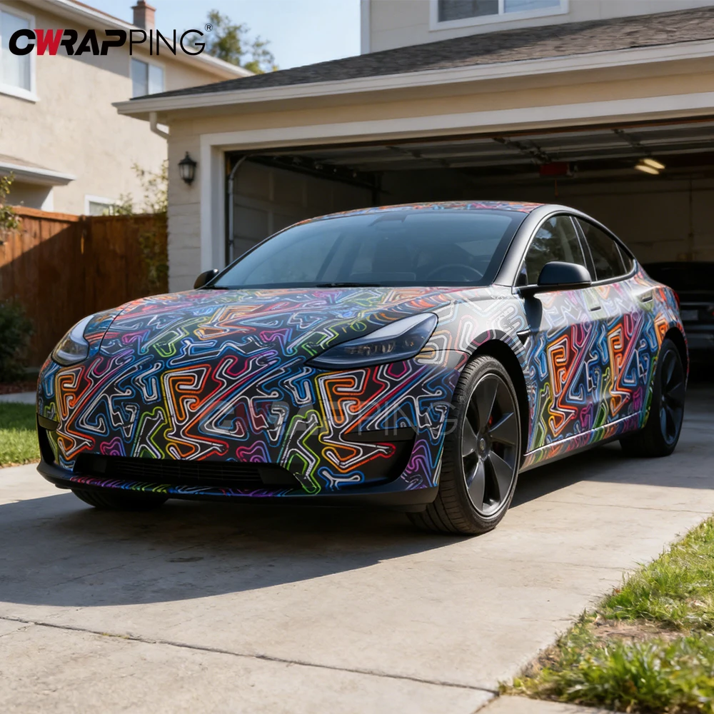 Camouflage Vinyl Paper for Car Vinyl Wrap Exterior Car Stickers Accessories Auto Motorcycles Motorcycle Helmets Waterproof Paint
