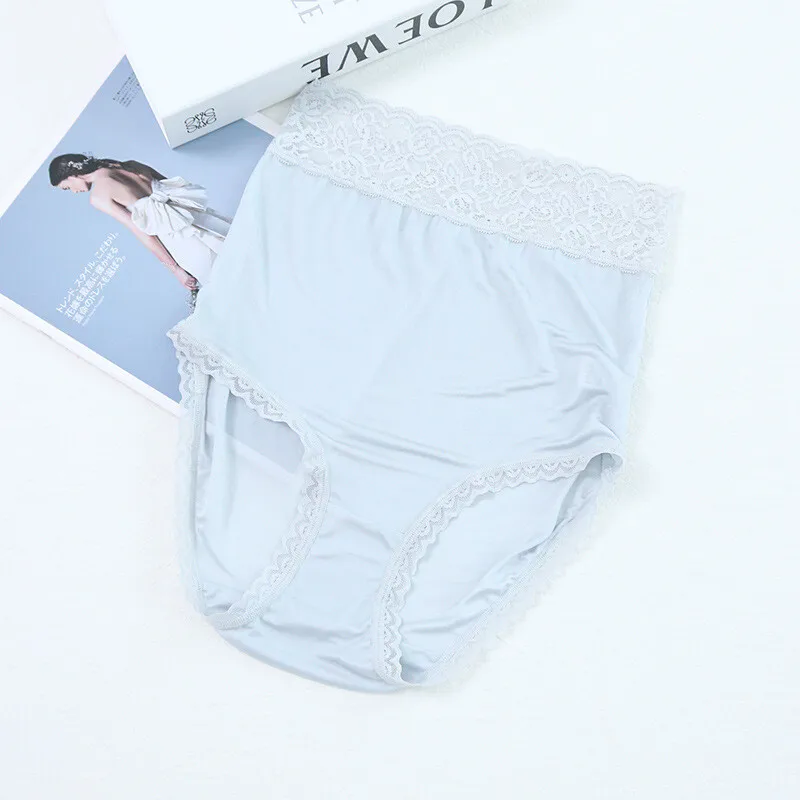 

3 Pairs Mulberry Silk Underwear For Women Briefs Silk High Waist Women's Panties