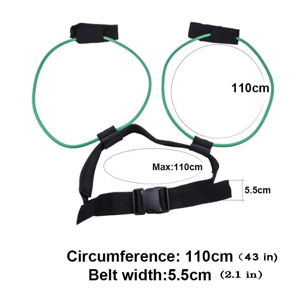 5 Level Yoga Elastic Booty Bands Adjust Pedal Resistance Belt Butt Waist Legs Muscle Strength Agility Training Crossfit Workout