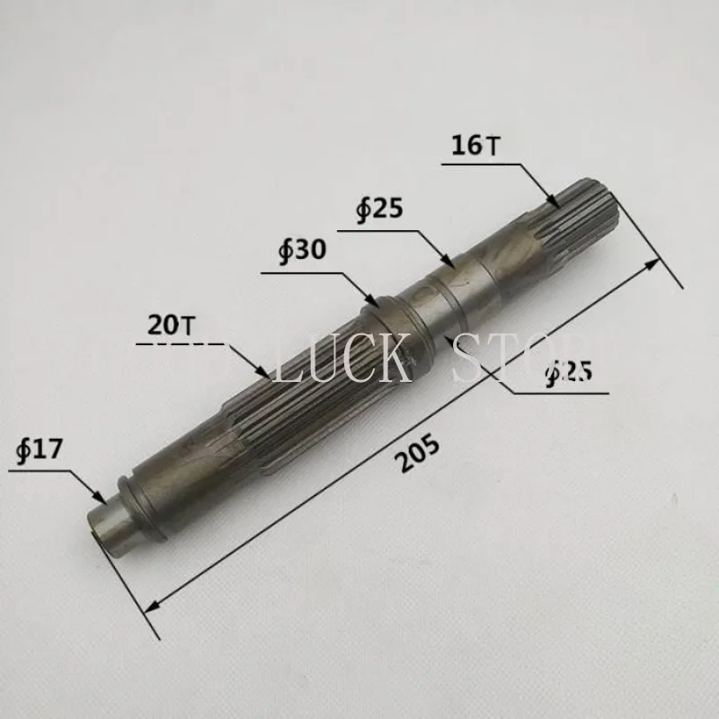 For Excavator Sany SY135C-8 Traveling Sun Gear Eccentric Shaft Needle Roller Bearing Pressure Plate Screw Spline Sleeve