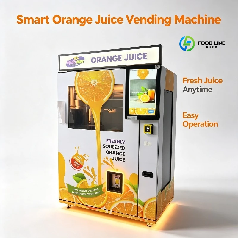 High Efficiency Automatic Fresh Orange Juice Vending Machine Orang Outdoor Juice Vending Machine Customized