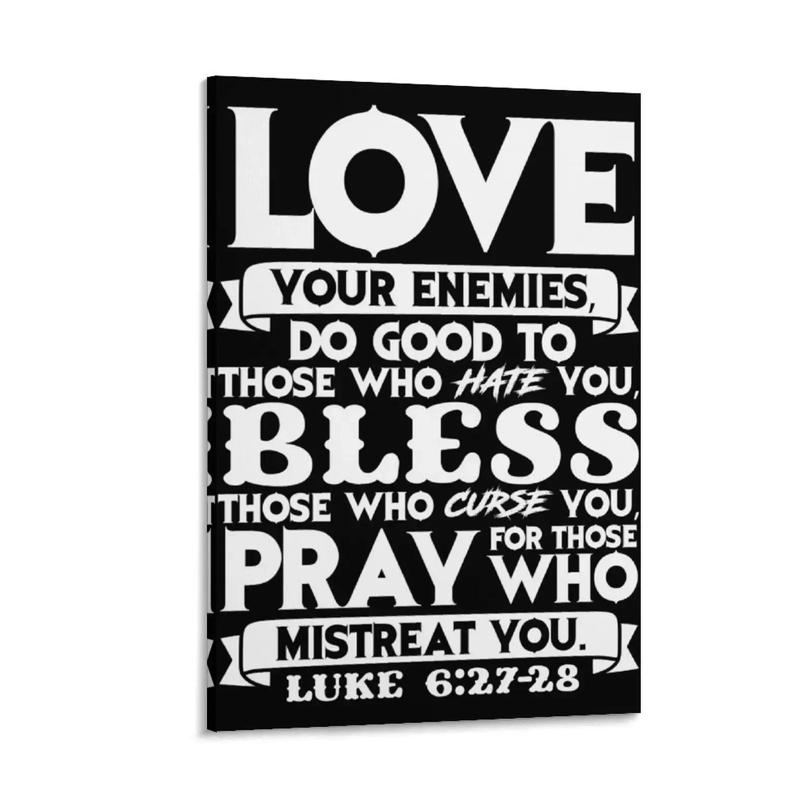

Love your enemies Canvas Painting decoration for the room anime decoration japanese room decor Bedroom deco