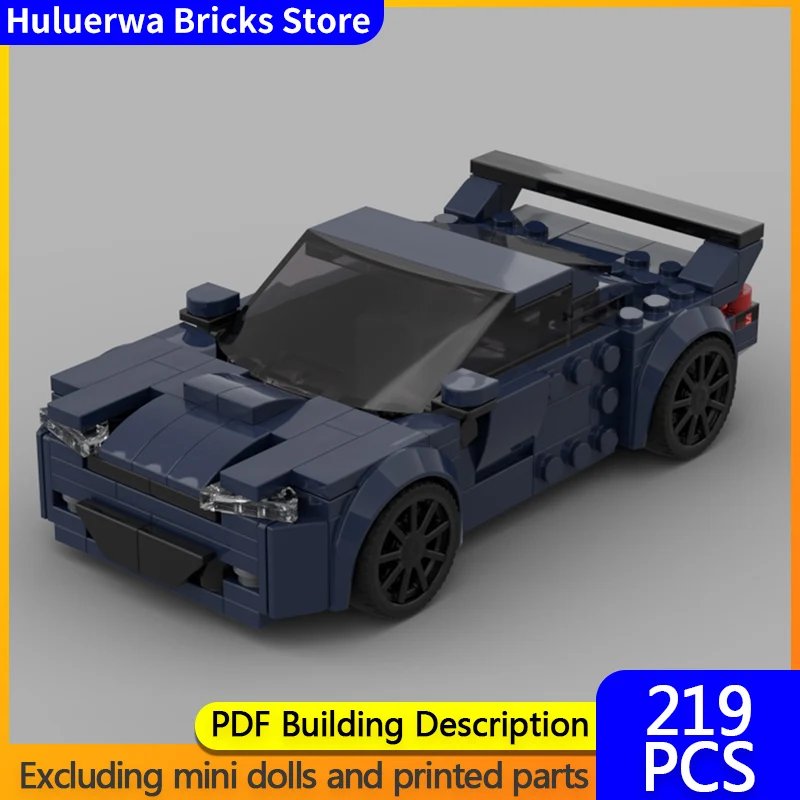 

Модель скоростного гоночного автомобиля MOC, строительные кирпичи Impreza 22B, модульная технология Hypercar, детские праздничные подарки, сборка игрушек, костюм