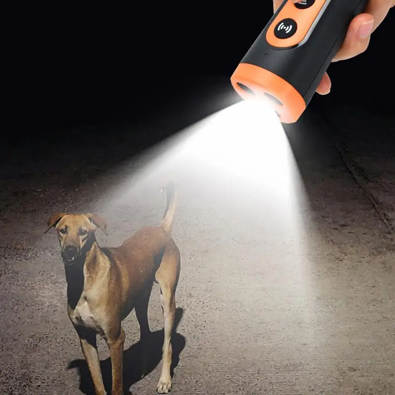 

Bark Stopper Ultrasonic Dog Bark Training Device Multifunctional Rechargeable Portable Flashlight Barking Silencer For Obedience