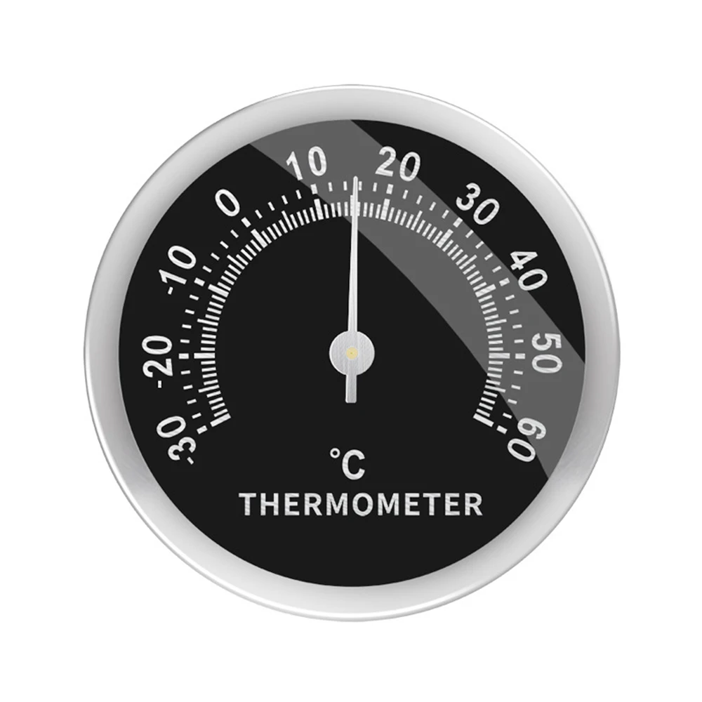 58mm Temperature Gauge Monitor Indoor Outdoor Thermometer Round Analog Temperature  Meter for Home Wall Room Incubator Tank