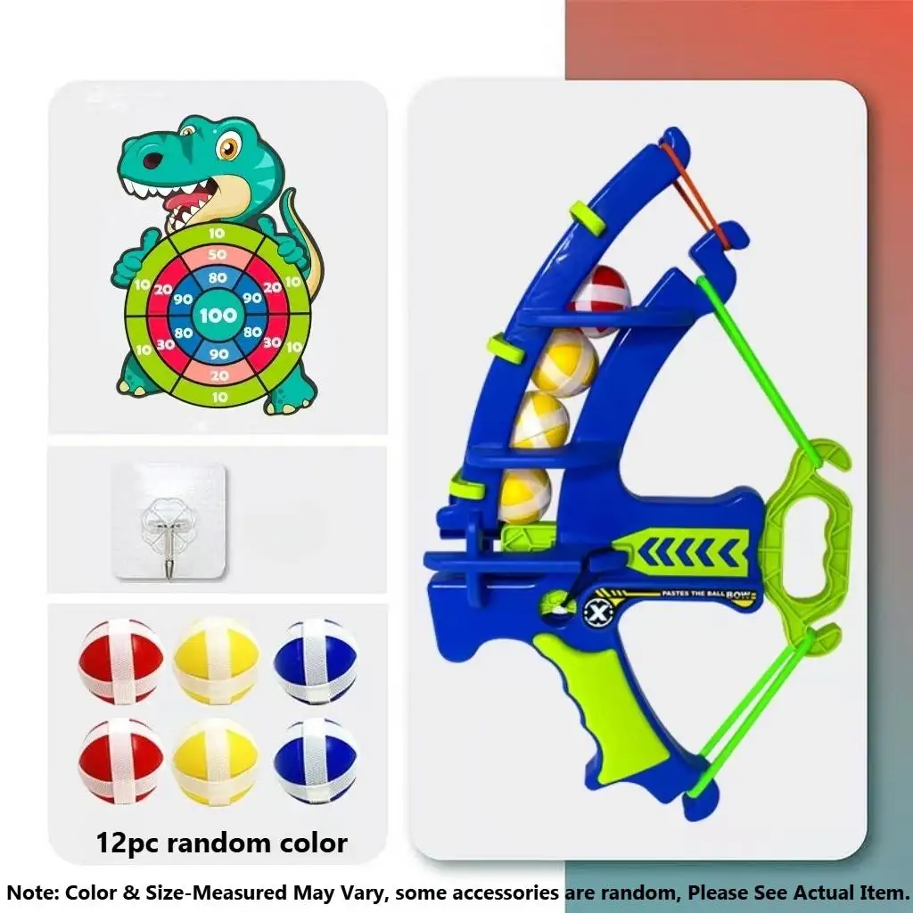 Dinossauro pegajoso bola arco bala macia alvo prática brinquedo dardo estilingue jogar seta brinquedo conjunto ao ar livre jogo brinquedos