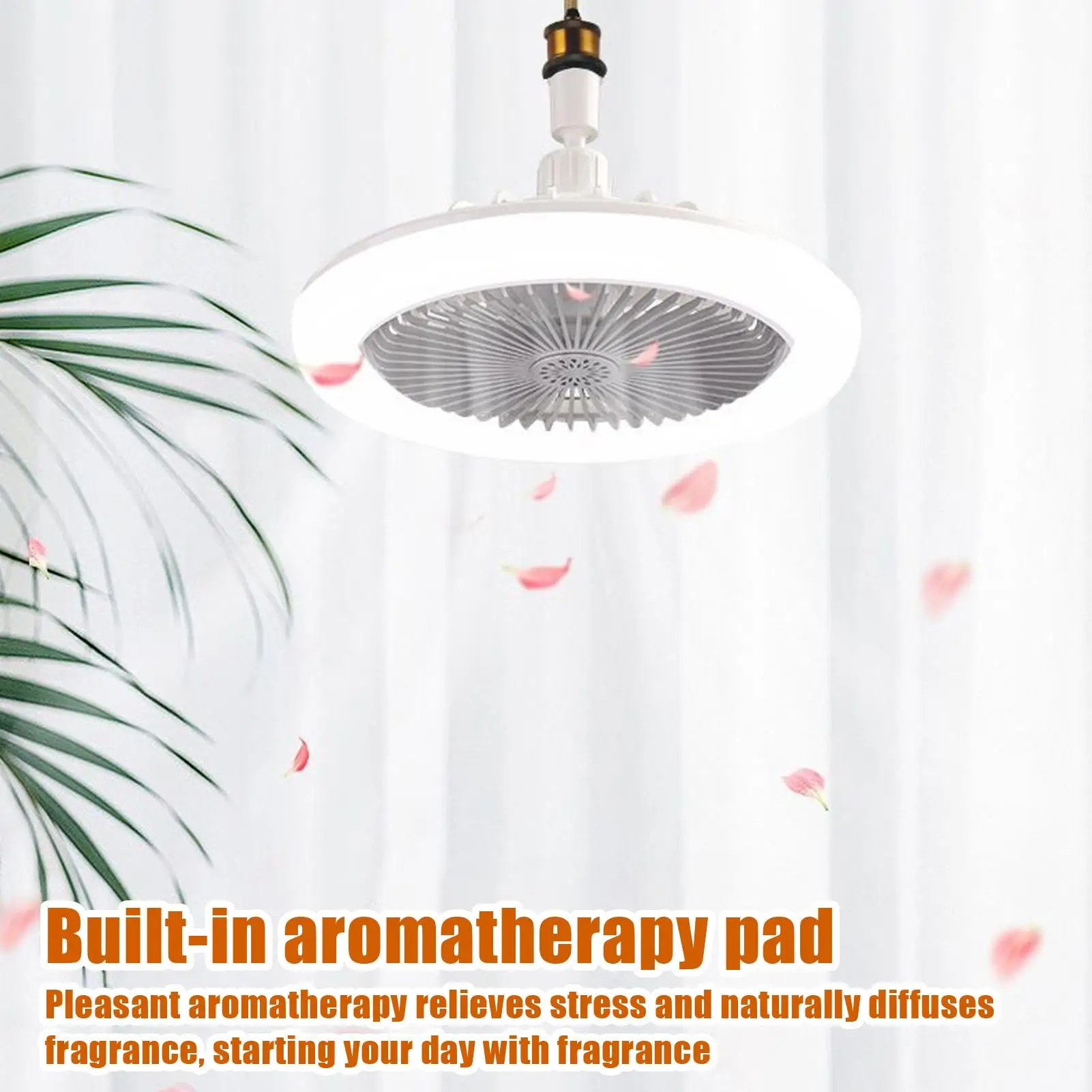 Ceiling Light With Fan Dimmable Adjustable 3 Speeds Illumination Lamp Bedroom Ceiling Fans With Lights and Timer Cooling