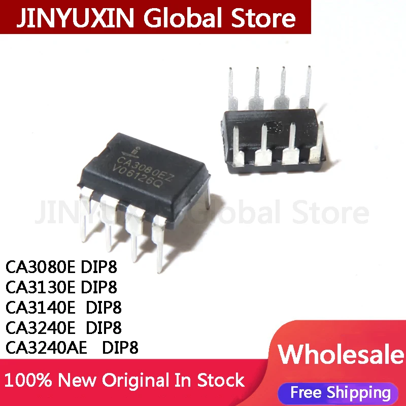 2Pcs CA3080E CA3080EZ CA3130E CA3140E CA3240E CA3240AE DIP-8 Chip IC Chip in Stock