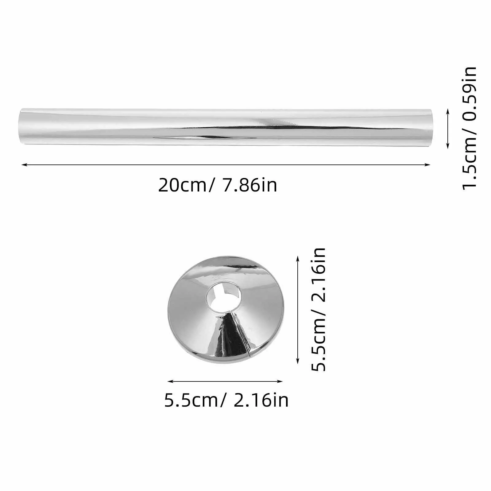 1 مجموعة أنابيب المبرد يغطي ABS كليب على الأكمام الياقات الزخرفية لأنابيب التدفئة المركزية سهلة التركيب المبرد المنزلي #6