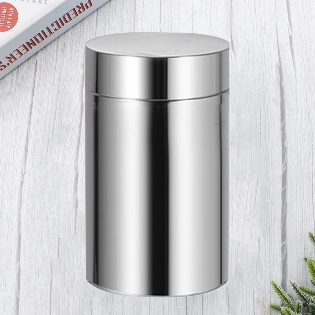 

Tea Moisture-proof Can Stainless Steel Portable Container Cans Sealed Sturdy
