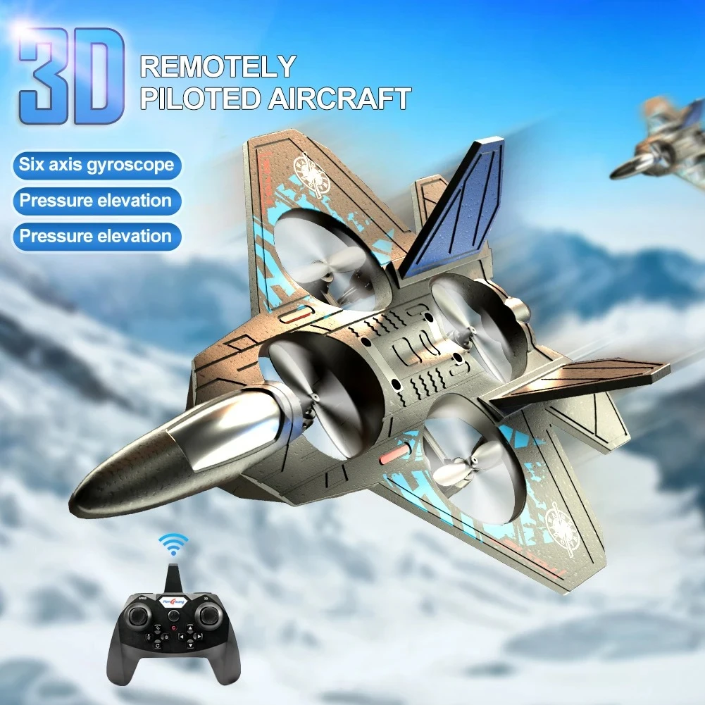 L0712 RC طائرة التحكم عن بعد 2.4G استشعار الجاذبية RC طائرة شراعية مفتاح واحد الإقلاع 360 ° ألعاب أطفال من إسفنج EPP على شكل طائرة دوران #2