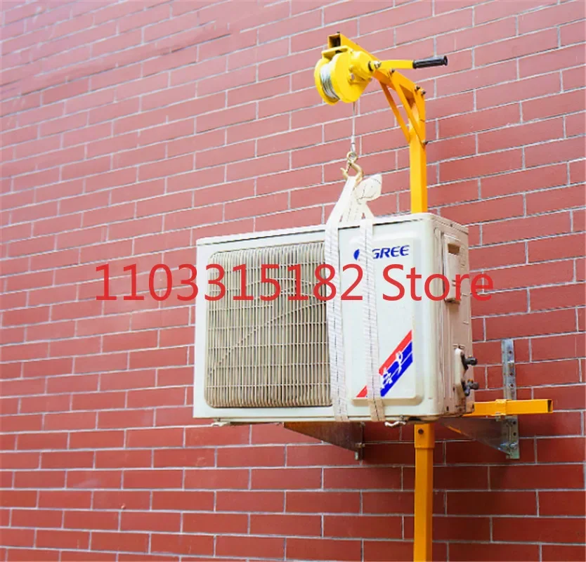 10/15M Lifting Tool Crane Folding Self-locking Manual Winch Assembly Air Conditioner Installation of Tools for Air Conditioners