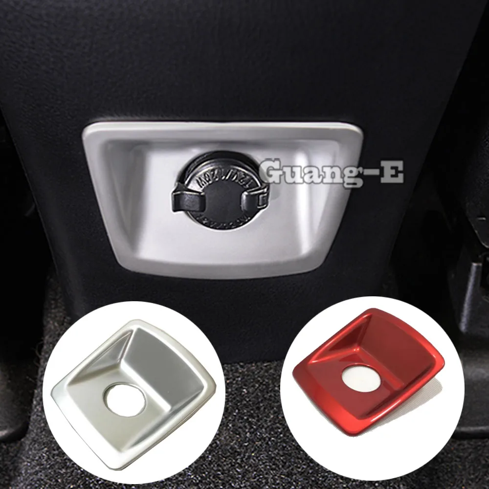 ABS Styling Car Control Back Socket Charge Cigarette Smoke Switch Frame Stick Trim 1PCs For Toyota RAV4 2014 2015 2016 2017 2018