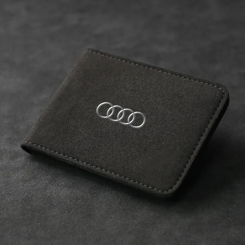 

Leather Driver License Holder Card Bag Credit Card Wallet for Audi S Line S3 RS4 A4 B5 B6 A3 A5 A6 A7 A8 Q2 Q3 Car Accessories
