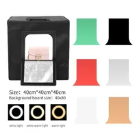 Photo Studio Box Portable Lightbox Tabletop Shooting PVC Backdrop Tent Photography Box Softbox Set Display 30/40/45/65/80cm