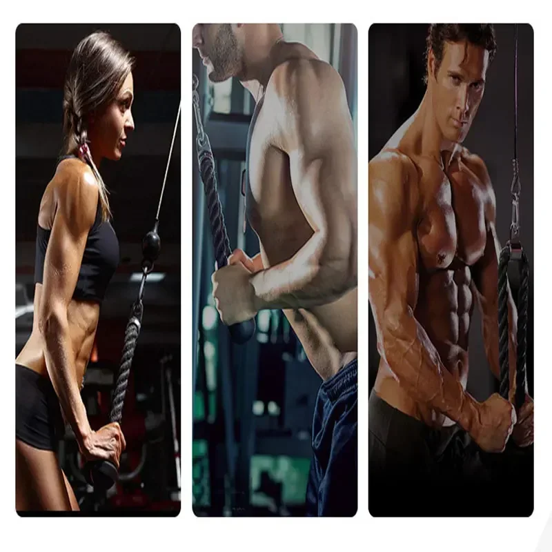 

Triceps Back Shoulder Muscle Exerciser Triceps Rope Fitness Home Gym Pulldown Machine Handle Biceps