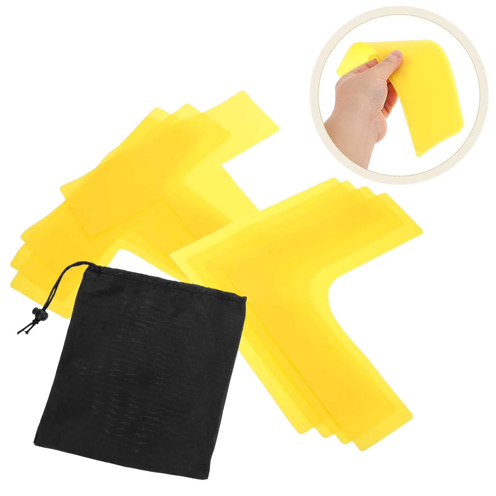 

12Pcs Pickleball Court Marking Kit Durable Portable Indoor Outdoor Lines Tape Easy Setup Sports Training Football Field Markers